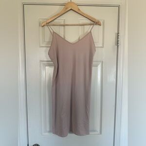 American Eagle Soft Pink Tee Slip Dress 
 Pink Mauve Large Sleeveless Soft